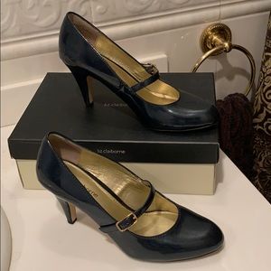Liz Clairborne navy heal Mary Jane pump